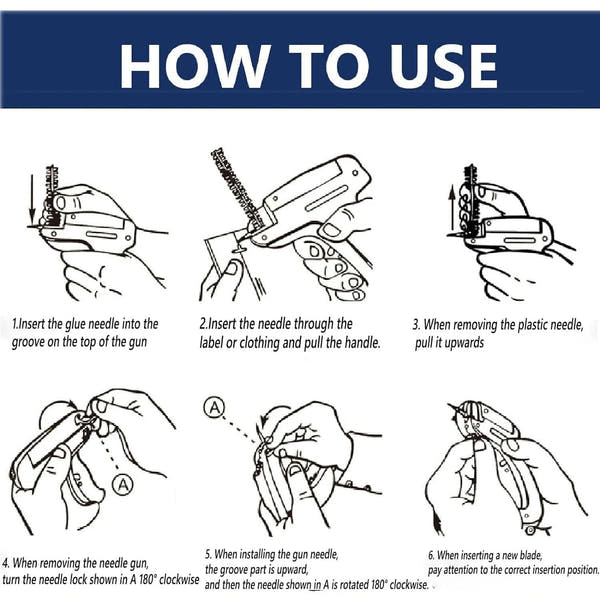Micro Tagging Gun for Clothing